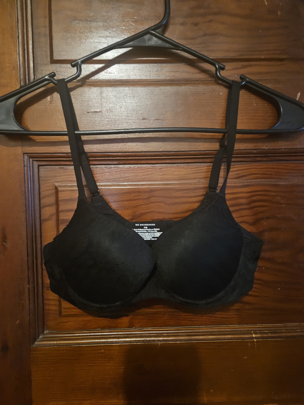 No Boundaries Black Lace Underwire Bra - Sleek Everyday Support